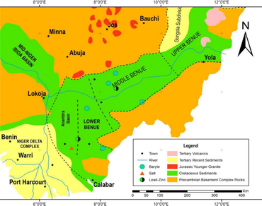 Origin of the brines associated with the lead–zinc–barite–fluorite deposits in Benue Trough, Nigeria: Evidence from stable isotope studies 